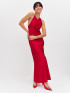 Платье с открытой спиной красное KVETKA PL23043.3