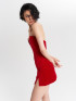 Платье корсетное, бархатное бордовое KVETKA PL24063.3