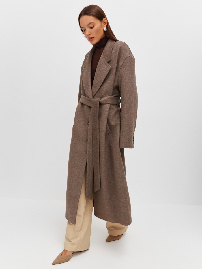 Пальто со спущенным плечом KVETKA PA23055.1